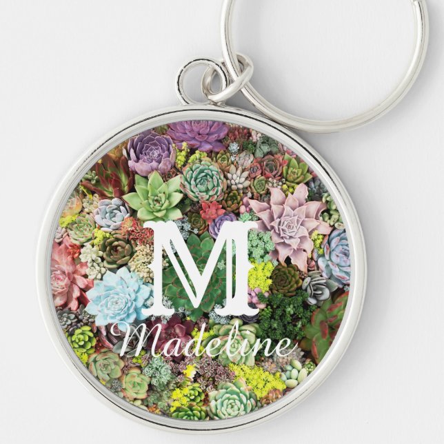 Llavero Coloridos Suculentos (Frente)