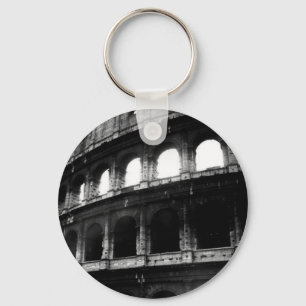Llavero Colosseo blanco negro Imperio romano