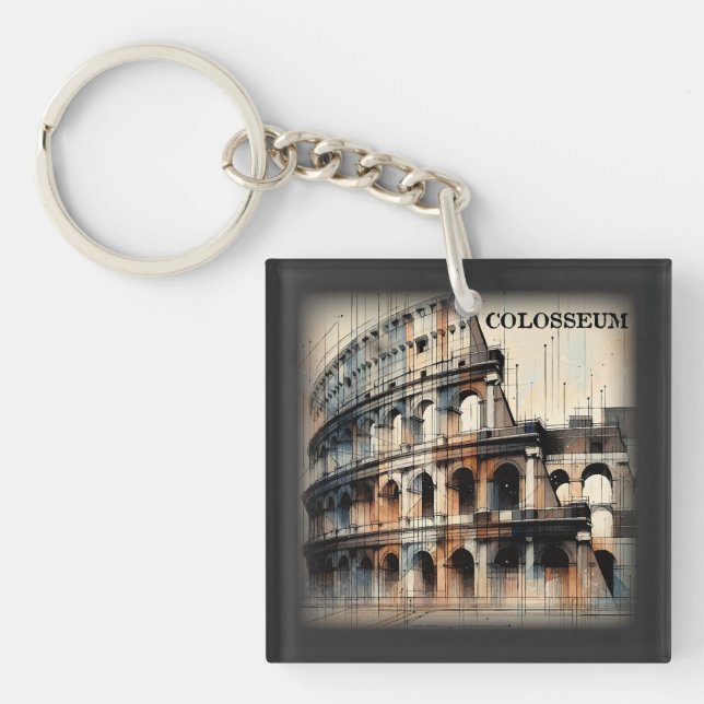 Llavero Colosseo romano Italia Europa (Frente)
