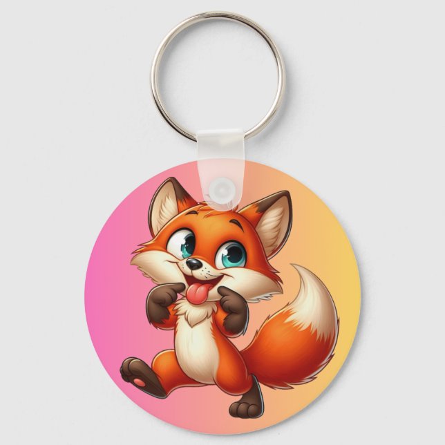 Llavero Columbus Day Fox Keychain (Anverso)