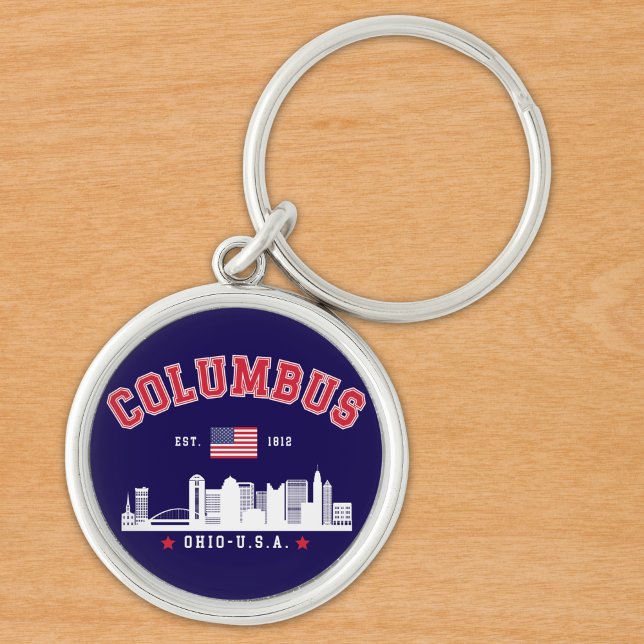 Llavero Columbus OH Downtown Silhouette (Subido por el creador)