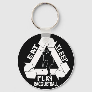 LLAVERO COMA, DUERMA, JUEGUE EL RACQUETBALL