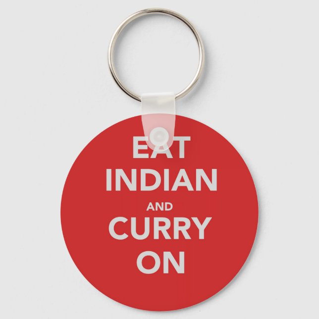 Llavero Coma indio y sigue el curry (Anverso)