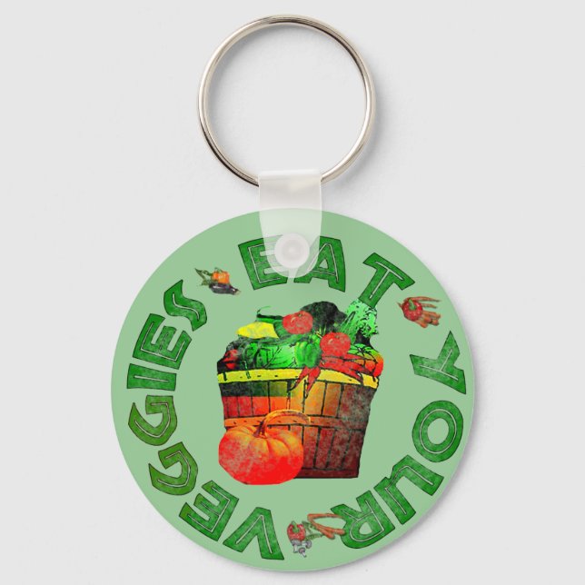 Llavero Coma tus verduras (Anverso)