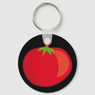Llavero Coma tus verduras la cadena de claves del tomate