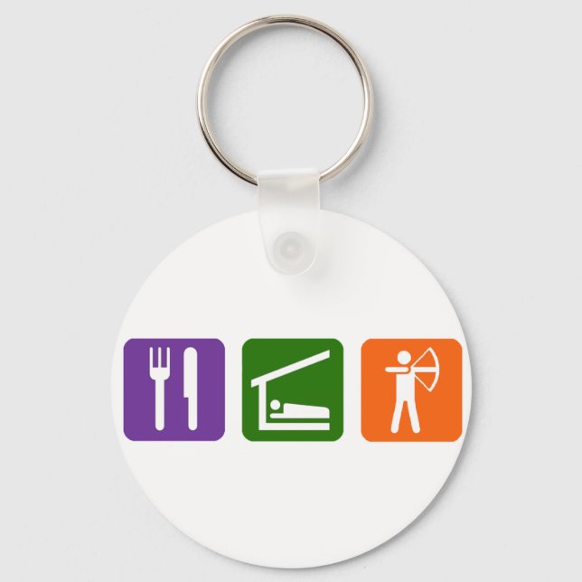 Llavero ¡Coman Tiro con Arco! (Anverso)