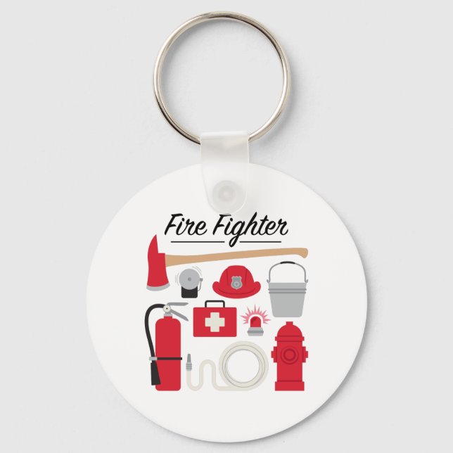 Llavero Combatiente de incendios (Anverso)