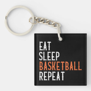 Llavero Come Baloncesto Duerme Repite