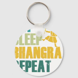 Llavero Come Bhangra Duerme Repite Divertido Baile Punjabi