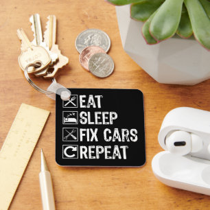 Llavero Come Dormir Arreglar Coches Repetir Funny Mechanic