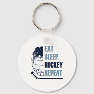Llavero Come Dormir Hockey Repetir Máscara Divertida Pegat