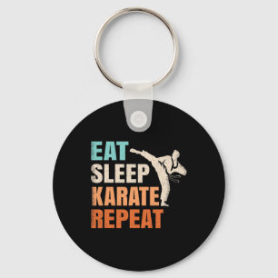 Llavero Come Dormir Karate Repetir Divertido Retro Amante 