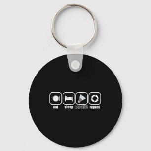 Llavero Come, Duerme, Bádminton, Repite - Placa Divertida 