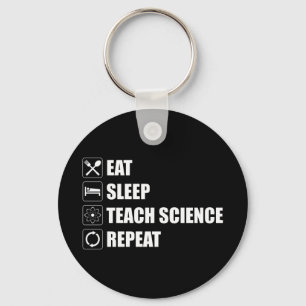 Llavero Come. Duerme. Enseñar Ciencia. Repite