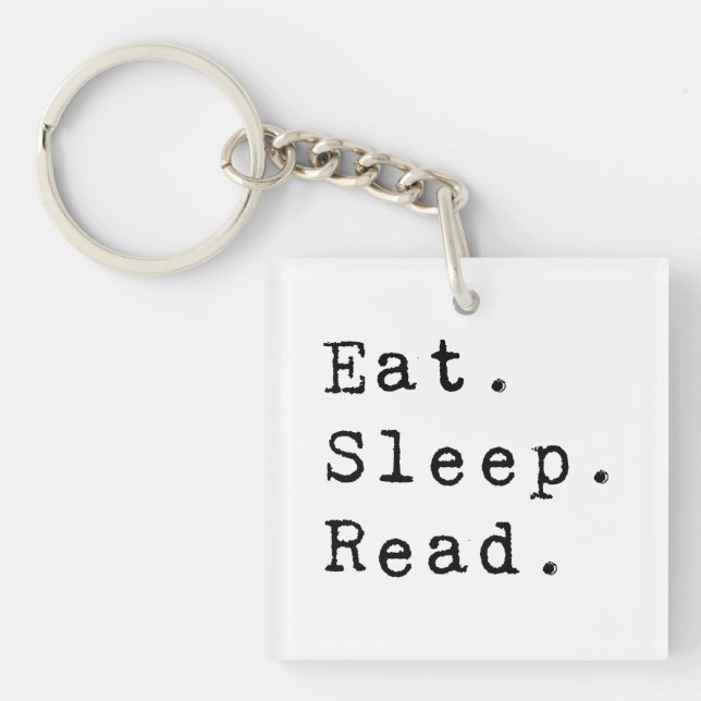 Llavero Come. Duerme. Leer. (Frente)