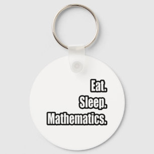 Llavero Come. Duerme. Matemáticas.