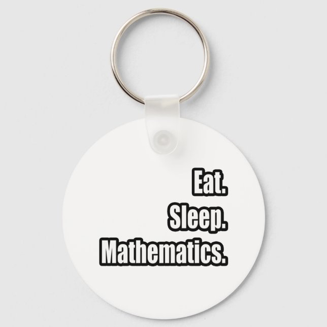 Llavero Come. Duerme. Matemáticas. (Anverso)