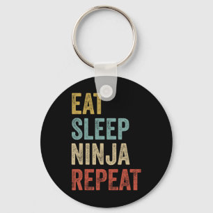 Llavero Come Ninja Repite Dormir Ropa De Karate Divertida 