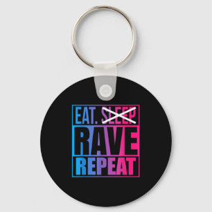 Llavero Come No Duerma Rave Repita Edm Cita Música - Rave
