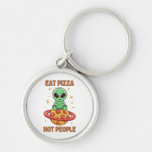 Llavero Come pizza no personas