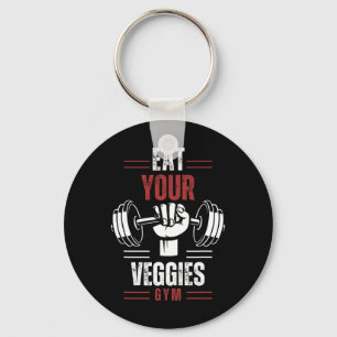 Llavero Come Veggies Gimnasio de Fitness Vegano de Entrena