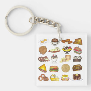 Llavero Comedor clásico americano de almuerzo contador de 