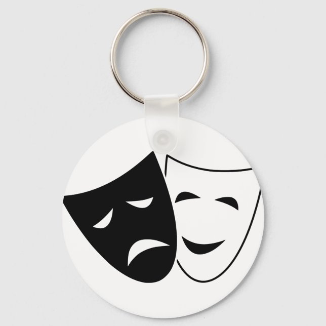 Llavero Comedy And Tragedy Mask (Anverso)