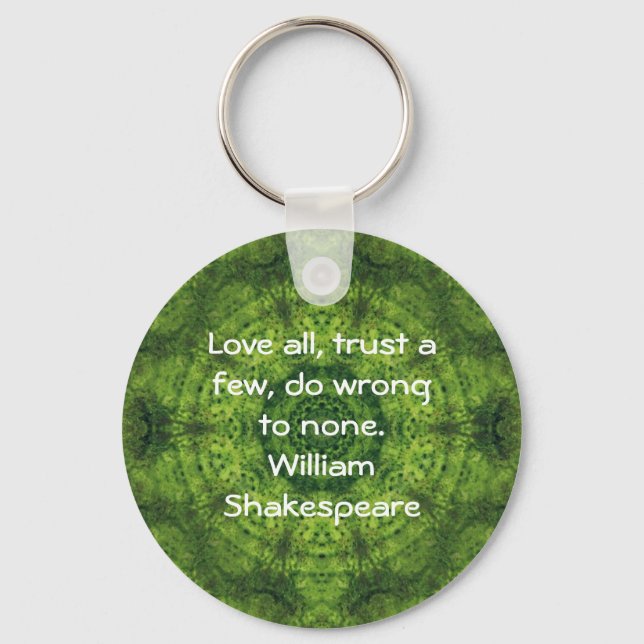 Llavero Comentando William Shakespeare Wisdom (Anverso)