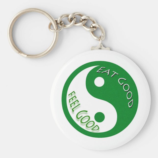 Llavero Comer buena dieta y pérdida de peso (Frente)