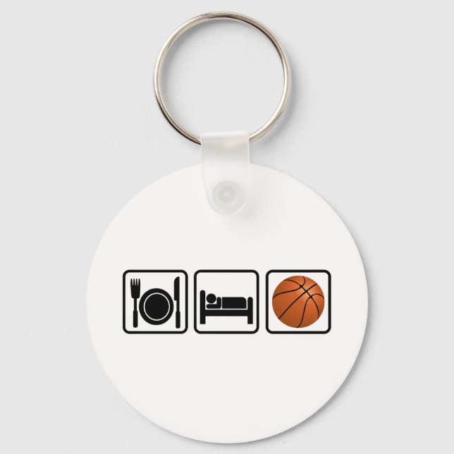 Llavero Comer, dormir, baloncesto (Anverso)