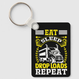 Llavero Comer, dormir, dejar caer cargas Camionero Funny C