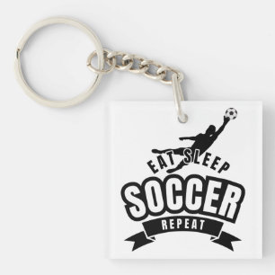 Llavero comer dormir fútbol repetir