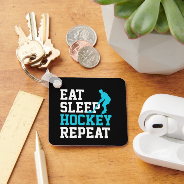 Llavero Comer Dormir Hockey Repetir (Escritorio )