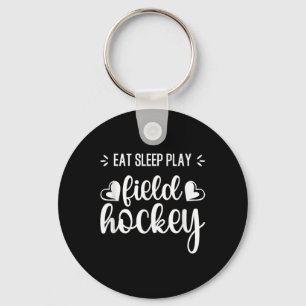 Llavero Comer Dormir Hockey sobre Césped Repetir Chicas Ju
