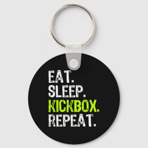 Llavero Comer Dormir Kickbox Repetir Kickboxing Kick Boxin