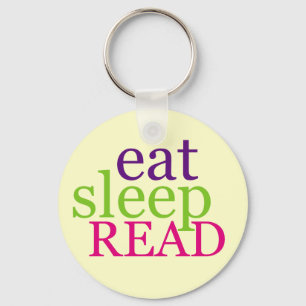 Llavero Comer, dormir, LEER - Retro