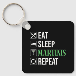 Llavero Comer. Dormir. Martinis. Repetir.