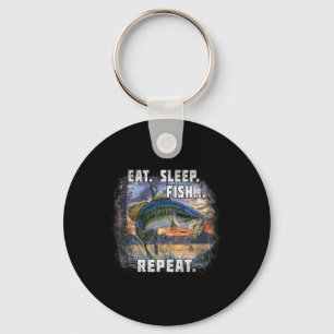 Llavero Comer Dormir Pescado Camiseta Repetir Pesca Pescad