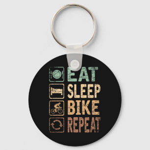 Llavero Comer en bicicleta de sueño bicicleta repetida