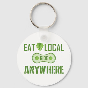 Llavero Comer local, ir a cualquier lugar