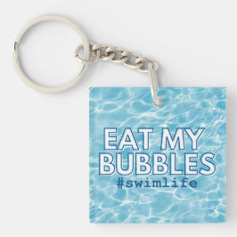 Llavero Comer mis burbujas Swim Life Keychain