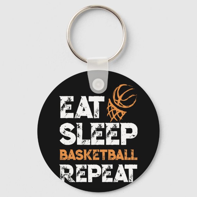 Llavero Comer Sleep Basketball Repetir Dunk Regalo (Anverso)