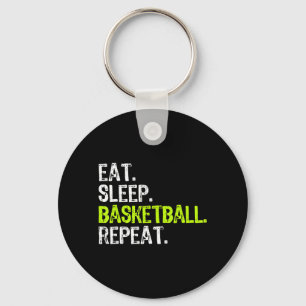 Llavero Comer Sleep Basketball Repetir jugador Diversión G