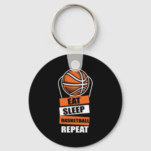 Llavero Comer Sleep Basketball Repetir jugador Entrenadore