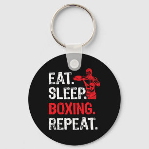 Llavero Comer Sleep Boxing Repetir Boxeo Fundador