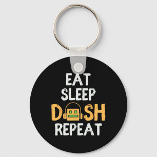 Llavero Comer Sleep Dash Repetir juego de video Geometría