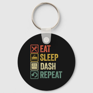 Llavero Comer Sleep Dash Repetir videojuego Geometría Vide