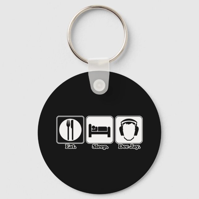 Llavero comer sleep dejay (Anverso)