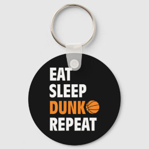 Llavero Comer Sleep Dunk Repetir Fun Baloncesto Bball