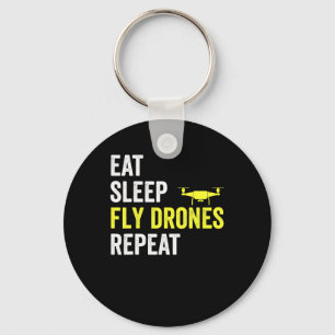 Llavero Comer Sleep Fly Drones Repetir Drone Pilot Quadcop